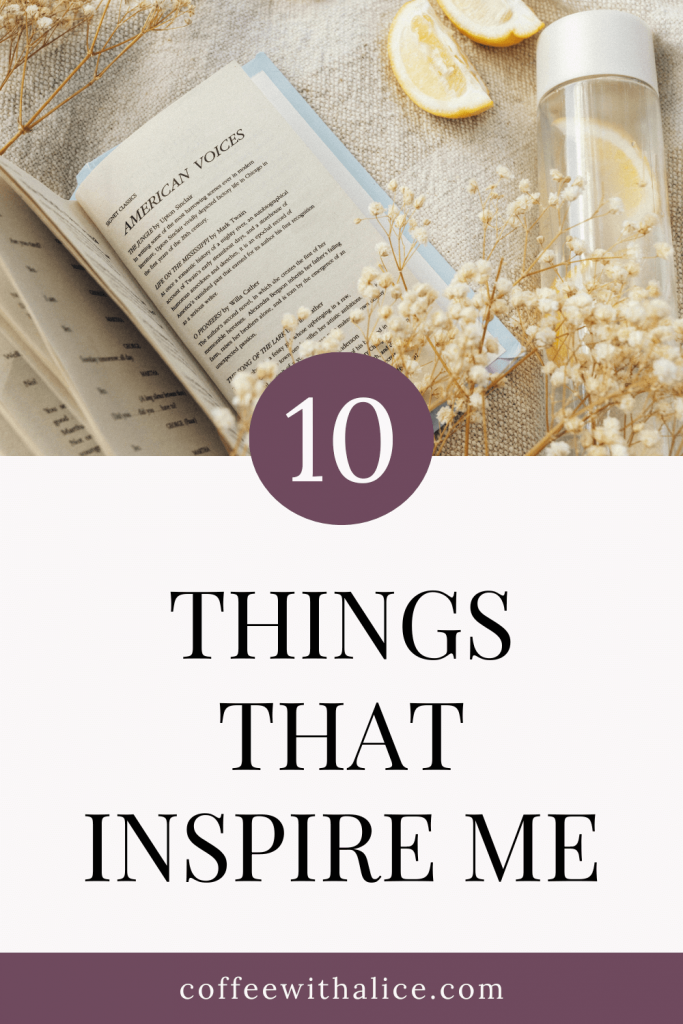 In this personal lifestyle post, I share the things that inspire me, including nature, music, journaling, and simple daily joys.